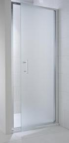 dušas durvis Cubito Pure, 800 mm, h=1950, spīdīgs sudrabs/caurspīdīgs stikls